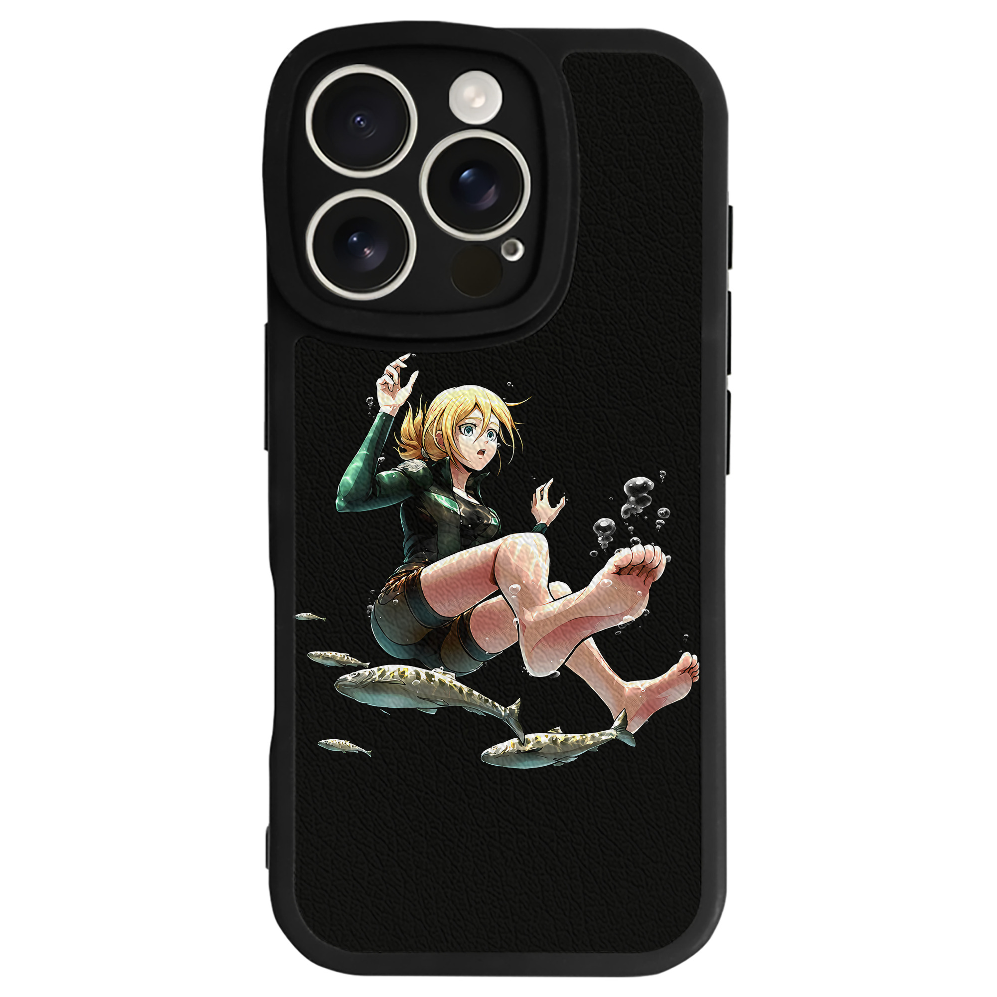 （画像用） 進撃の巨人 クリスタ·レンズ Attack on Titan Christa Lenz 【iPhone 16シリーズ対応】シリコンスマホケース（レザー調） 材質：シリコン